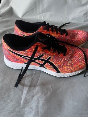 ASICS Women's Pink Multicolor Knit Running Sneakers
